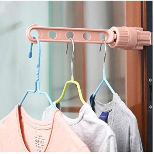 5pcs Random Color Hangers Window Frame HangerRetractable IndoorSpace Saver Clothes Hangers Drying Rack Drying Rack Decoration