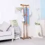 LLDDP Coat Hooks Wall Coat Racks European Coat Rack Creative Bamboo Clothes Rack Simple Modern Hanger Living Room Multi-Function Floor Hanger Hall Tree Free Standing Garment Racks