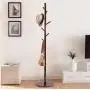 AJZGF Coatrack Solid Wood Coat Rack Floor Bedroom Simple Hanger Office Simple Clothes Hanger Clothes Scarf hat Storage Rack Hatstand