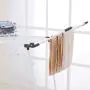 YUBELLES Gullwing Multipurpose Clothes Drying Rack, Dark Grey Rustproof Collapsible Stable Durable Laundry Rack