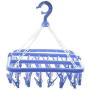 lliang Hangers 32 Clips Multifunctional Folding Socks Cloth Hanger Rack Clothespin Clothes Drying Rack Sock Panties Storage Hanger