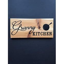 Personalized Kitchen Sign, Reclaimed Cedar 12x5 with Hanger, Rustic Country Elegant Wood Sign, Unique Gift, Housewarming Gift, Anniversary Gift, Birthday Gift, Wedding Gift, Kitchen Decor, Home Decor