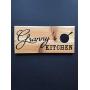 Personalized Kitchen Sign, Reclaimed Cedar 12x5 with Hanger, Rustic Country Elegant Wood Sign, Unique Gift, Housewarming Gift, Anniversary Gift, Birthday Gift, Wedding Gift, Kitchen Decor, Home Decor