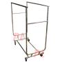 Proline Amazon Double Parrallel Bar Adjustable Clothes Rack Hanger Retail w/Swivel Wheels