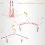 8 Pcs Portable Foldable Clothes Hangers with 16Pcs Hanger Clips for Travel Home Use - Premium Clothes Drying Rack for Scarves Suits Trousers Pants Shirts Socks Underwear(Highly Durable, Non-Slip)