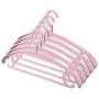 SAASNY Standard Plastic Hangers Adult Clothes Hangers,30 Pack,Thin Space Saving,Non-Slip Material,Simply Elegant,Nice Size for Adult Wardrobe/Closet/Cupboard,42 cm,Pink Ideal for Home and Shops