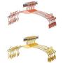 Underwear Hangers Metal Bra Clips Socks Panty Racks Home Drying Clothes Hanger with Clips 10pcs Random Color
