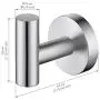 KES Bathroom Wall Towel Hooks No Drill Heavy Duty Robe Hook Holder SUS304 Stainless Steel Brushed 2 Pack, A2164DG-2-P2 KES Bathroom Wall Towel Hooks No Drill Heavy Duty Robe Hook Holder SUS304 Stainless Steel Brushed 2 Pack, A2164DG-2-P2