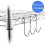 Vandorla 12 Pack S Hooks Heavy Duty S Shaped Hanging Hooks, S Hooks Hanging Hangers for Closet, Bags, Towels, Kitchenware Pots Utensils, S Hook for Bathroom Kitchen Garden, 2.76 inch