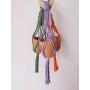 Mini macrame air plant holder, small succulent hanger, cute hanging planter, tillandsia hanger, car mirror charm accessories air plant gifts