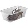 Life Story 5.7-Liter Clear Shoe & Closet Storage Boxes Stacking Container, 10 Pack