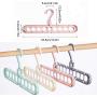 KaiKai Space Saving Hangers,Rotate Plastic Hangers, Non Slip Hangers, Clothes Hangers Multifunctional Magic Hangers Organizer,9 Holes,4 PCS