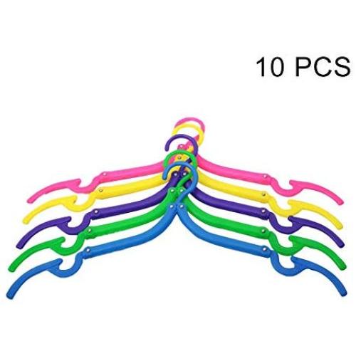 Baovery 5/10/20pcs Portable Clothes Hanger Foldable Clothes Drying Rack for Travel