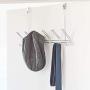 iDesign Classico Metal Over the Door Organizer, 6-Hook Rack for Coats, Hats, Robes, Towels, Bedroom, Closet, and Bathroom, 18.75" x 5" x 10.75", Chrome
