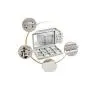 Bracelet & Jewelry Accessories Organizer Tray with Transparent Lid ~ Ample Space ~ Removable Compartment to Store Bangles, Rings, Ear rings, Necklace -See Through Accessories Storage Jewelry Box(Grey)