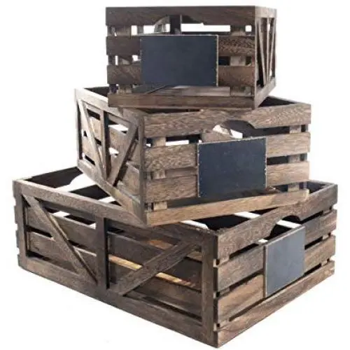 Premium Home Wooden Crates: Home Décor Wood crates for Display, Wooden Boxes for Crafts, Decorative Wooden Crate, Wood Boxes Storage Crate, Wooden Basket centerpieces for Home, Rustic Bathroom décor Premium Home Wooden Crates: Home Décor Wood crates for Display, Wooden Boxes for Crafts, Decorative Wooden Crate, Wood Boxes Storage Crate, Wooden Basket centerpieces for Home, Rustic Bathroom décor