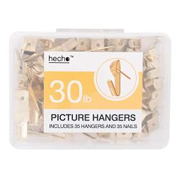 Hecho 30lb Picture Hangers | 35 Pieces