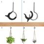 Q-Hanger,20 Pack Lights Hanger Hooks,Q Hanger Screw Hooks,Hooks for Outdoor Lights,Permanent Christmas for Outdoor String Light