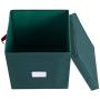Elf Stor Ornament Storage Chest with Dividers - Holds 64 Balls, Green