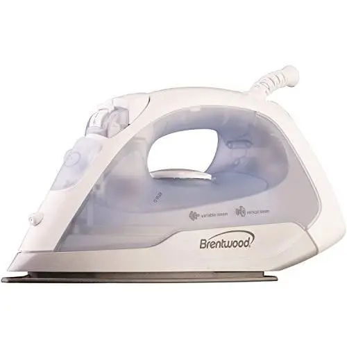Brentwood Nonstick Steam, Dry & Spray Iron, One Size, Silver Brentwood Nonstick Steam, Dry & Spray Iron, One Size, Silver