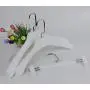 8pcs 38cm Thick Wide Shoulder White Plastic Clothes Hanger for Coats Garment and Fur 8pcs 38cm Thick Wide Shoulder White Plastic Clothes Hanger for Coats Garment and Fur