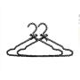 5pcs Random Color 40cm High-Grade Pearl Clothing Hangers, Women Plastic Hanger Clothes Rack Wedding Dress Hangers