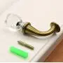 KFZ Crystal Rose Drapery Curtain Tieback Hooks,Wall Tassel Hardware,HAO-000708 Hat Coat Hook Clothes Hanger (1 Pack, 0008Bronze-Transparent White)