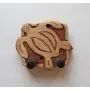 Ukulele Wall Mount Hanger, Hook. Hand Carved, Tropical Art