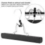 SONGMICS Pants Hangers, Set of 12 Solid Wood Hanger, Anti-Slip Felt, 360° Swivel Hook, Clamp Skirt Hanger, Black UCRW07B12 SONGMICS Pants Hangers, Set of 12 Solid Wood Hanger, Anti-Slip Felt, 360° Swivel Hook, Clamp Skirt Hanger, Black UCRW07B12