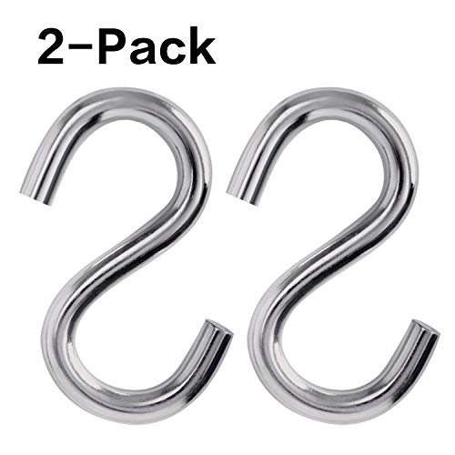 Hammock Coat Rack Bathroom Storage Bag Storage Heavy Duty S Hooks Black S Shaped Hooks Shelves Hooks for Hanging Hanging Hooks Plant Hanger Small Hooks tie Hanger Wall Hook Utility Hooks (2 Pack)