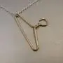 14k Gold Hanger Necklace- Wire Hanger Pendant 14k Gold Hanger Necklace- Wire Hanger Pendant