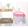 NLXTXQC Sock Dryer,Folding Drying Racks, Windproof Household Hangers, Socks Racks, Clothes Hanging Storage Artifacts (Color : Blue)