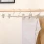 KYCPTNFJ 5 PCS Hangers for Clothes Stainless Steel Clip Stand Hanger Pants Skirt Adult Clothes Adjustable Pinch Grip Cabide Clip KYCPTNFJ 5 PCS Hangers for Clothes Stainless Steel Clip Stand Hanger Pants Skirt Adult Clothes Adjustable Pinch Grip Cabide Clip