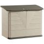Rubbermaid Outdoor Horizontal Storage Shed, Large, 32 cu. ft., Olive/Sandstone (FG374701OLVSS)