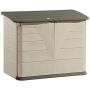 Rubbermaid Outdoor Horizontal Storage Shed, Large, 32 cu. ft., Olive/Sandstone (FG374701OLVSS)