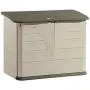 Rubbermaid Outdoor Horizontal Storage Shed, Large, 32 cu. ft., Olive/Sandstone (FG374701OLVSS) Rubbermaid Outdoor Horizontal Storage Shed, Large, 32 cu. ft., Olive/Sandstone (FG374701OLVSS)
