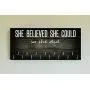 Race Medal Holder/Running Medal Hanger SHE BELIEVED SHE COULD SO SHE DID- Wood Wall Mounted Medal Organizer. CUSTOMIZATION Available Race Medal Holder/Running Medal Hanger SHE BELIEVED SHE COULD SO SHE DID- Wood Wall Mounted Medal Organizer. CUSTOMIZATION Available