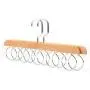 KYCPTNFJ Wooden Storage Rack for Scarf Hanger Tie Belt Closet Organizer with 5 Loops Home Clothes Holder Racks KYCPTNFJ Wooden Storage Rack for Scarf Hanger Tie Belt Closet Organizer with 5 Loops Home Clothes Holder Racks