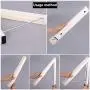 PartLove Wall Mounted Folding Clothes Hanger New Aluminum Home Clothes Storage Save Space Sturdy and Not Falling Off Great for Laundry Room Bedroom Cabinet