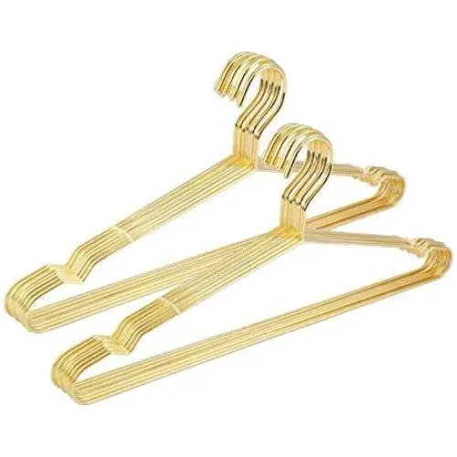 45CM Gold Strong Metal Wire Hangers Clothes Hangers, Coat Hanger, Standard Suit Hangers(20 pcs/Lot) 45CM Gold Strong Metal Wire Hangers Clothes Hangers, Coat Hanger, Standard Suit Hangers(20 pcs/Lot)