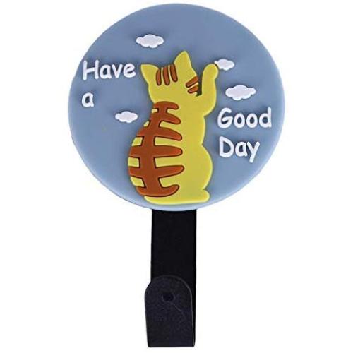 Over The Door Hook Hanger Organizer Rack Cat Shape Storage for Hanging Clothes Towels Coat Purse (Style 2)