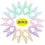 Puchin 20 PCS Travel Hangers Folding Hangers Portable Clothes Hangers Foldable, Non-Slip, Lightweight for Home and Travel