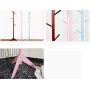 JAD@ Real Wood Rotating Floor Coat Rack Hanging Clothes Hangers Modern Minimalist Bedroom Porch Paint Rack (Color : Pink)