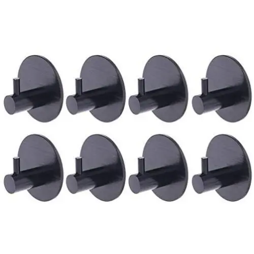 ZHARA 6 Pcs Round Self Adhesive Hooks Home Kitchen Wall Door Hook Clothes Coat Bag Key Hanger Bathroom Towel Holder Storage Aluminum ZHARA 6 Pcs Round Self Adhesive Hooks Home Kitchen Wall Door Hook Clothes Coat Bag Key Hanger Bathroom Towel Holder Storage Aluminum