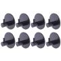 ZHARA 6 Pcs Round Self Adhesive Hooks Home Kitchen Wall Door Hook Clothes Coat Bag Key Hanger Bathroom Towel Holder Storage Aluminum