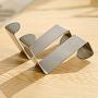 shlutesoy 2Pcs Stainless Steel Over Door Hooks Kitchen Cabinet Hat Clothes Hanger Holders