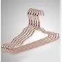 Wifehelper 5PCS Clothes Hanger Aluminum Non-Slip Hanger for Everyday Standard Use, Space Saving Clothes Hangers(Rose Golden)