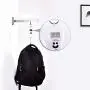 ASHOP Wall Mount Clothes Hanger Rack Wall Clothes Hanger Stainless Steel Clothes Hooks with Swing Arm Holder Closet Organizers and Storage 2 Pack