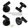 3 Pcs Black Towel Hooks, Matte Black Coat Hooks, Mount Heavy Duty Wall Hooks