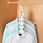 WZP Hanger Magic Multi-Function Hanger Wardrobe Storage Rack Artifact,Home Dormitory Folding Drying Rack More Storage Space/White/As Shown WZP Hanger Magic Multi-Function Hanger Wardrobe Storage Rack Artifact,Home Dormitory Folding Drying Rack More Storage Space/White/As Shown